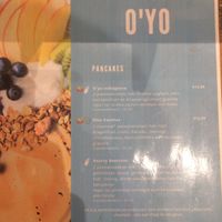 Menu - Pancakes at O'YO - Brabantdam in Ghent