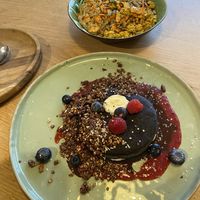 Pink panther pancakes, salty breakfast bowl  at O'YO - Brabantdam in Ghent