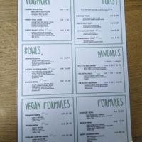 menu at O'YO - Brabantdam in Ghent