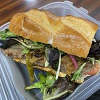 Impossible burger sandwhich All Vegan   at Cafe Sol in Grand Junction