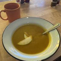 Butternut squash and apple bisque   at Cafe Sol in Grand Junction