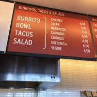 Chipotle Ocala Menu Board at Chipotle in Ocala