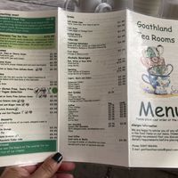 Menu 1  at Goathland Tea Room & Gifts in Whitby