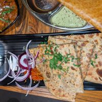 Gobi paratha at Chatkazz in Harris Park
