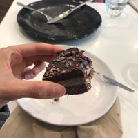 Choc mint slice vegan at Ballarat Wholefoods Cafe in Ballarat