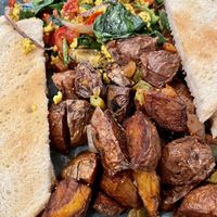 Tofu scramble with potatoes   at Early Girl Eatery in Asheville