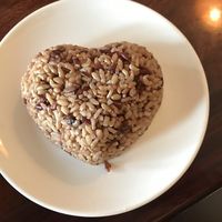 Hearth shaped brown rice! at Calistoga Thai Kitchen in Calistoga