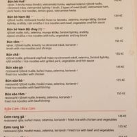 Menu  at Bistro Go in Brno