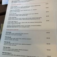 Menu  at Bistro Go in Brno