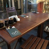 Seating area  at Bistro Go in Brno