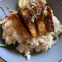 Tofu entree  at Roots in Rutland