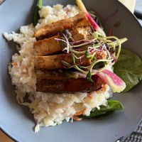 Tofu plate  at Roots in Rutland