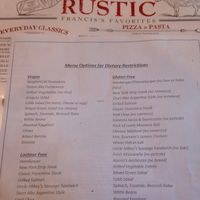 vegan menu options  at Francis Ford Coppola Winery in Geyserville