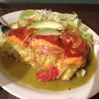 Smothered veggie burrito! at Morenita's in Idaho Falls