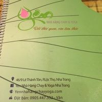 Menu Cover at Yen Nha Hang Chay & Yoga in Nha Trang