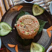 Fried rice with mock meat at Yen Nha Hang Chay & Yoga in Nha Trang