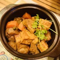 Mixed braised vegetables (my favourite dish - had tofu, carrots, mushroom and some sort of suede?)  at Yen Nha Hang Chay & Yoga in Nha Trang