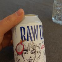 Carrot and dragonfruit fizzy low calorie drink at Kuusk Hernesto in Tallinn