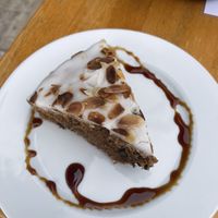 Carrot cake  at Cafe Bonjour in Lanzarote