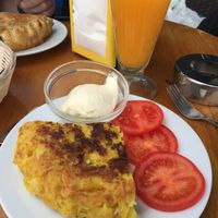Yummy lunch  at Cafe Bonjour in Lanzarote