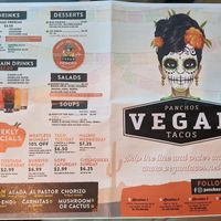 Menu: May 2021 at Pancho's Vegan Cantina in Las Vegas