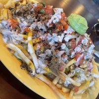 Loaded fries   at Pancho's Vegan Cantina in Las Vegas