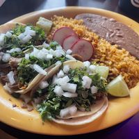 Taco combo plate   at Pancho's Vegan Cantina in Las Vegas