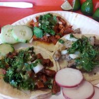 3 tacos at Pancho's Vegan Cantina in Las Vegas