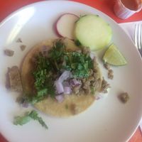 Vegan asada street taco at Pancho's Vegan Cantina in Las Vegas