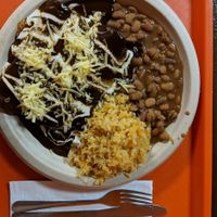 Mole Enchiladas at Pancho's Vegan Cantina in Las Vegas