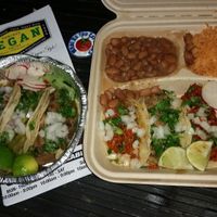 Wow 
VEGAN TACOS

These were all you hope they would be, when you hear #VeganTacos !! I ordered the 3 soft taco combo & the 3 street tacos so i could try all 6 of their "Meat" options

All were good, i cant wait to try out the rest of the menu. 
And now ive got another thing to look forward to in Vegas 
Thanks much to @owl_and_anchor for the recommendation !! @PanchosVeganTacos
#VeganMexicanFood
#VeganVegas 
#WhatDoYouEatThen at Pancho's Vegan Cantina in Las Vegas
