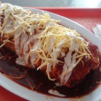 Wet burrito at Pancho's Vegan Cantina in Las Vegas