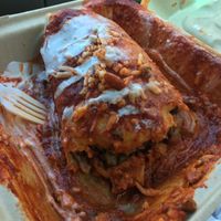 SO much burrito! at Pancho's Vegan Cantina in Las Vegas