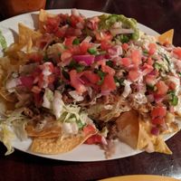 Classic Nachos (small plate but it was huge!) at Pancho's Vegan Cantina in Las Vegas