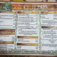 The menu a la carte at Natural Spice in Panama City