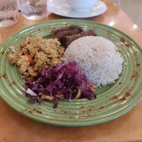 Beautiful plate of the day at Natural Spice in Panama City