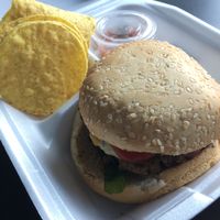 Lentel hamburger at Natural Spice in Panama City