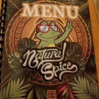 Menu at Natural Spice in Panama City