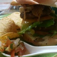 Doble burger  at Natural Spice in Panama City