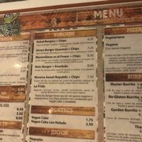 Menu  at Natural Spice in Panama City