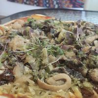 Vegan pizza: so good! at Natural Spice in Panama City