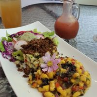 Raw vegan menu  at Natural Spice in Panama City