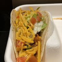 Soft taco with vegan Hungry Planet meat and vegan cheese.  at Session Taco - Lafayette Ave in St Louis