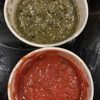 Chips and salsa app comes with two different salsas for only $4!  at Session Taco - Lafayette Ave in St Louis