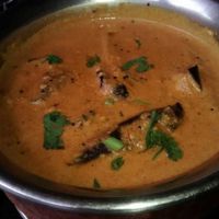 Ennai kathrikai (aubergine) at Dakhin in Glasgow