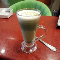 Matcha latte (soy milk) at 1o9 Cafe in Udaipur