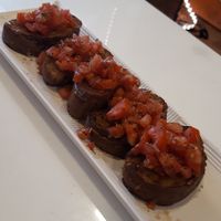 Vegan bruschetta at 1o9 Cafe in Udaipur