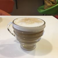 Hazelnut cappuccino  at 1o9 Cafe in Udaipur