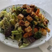 Salad with tofu at KaffeeKlatsch in Davos Platz