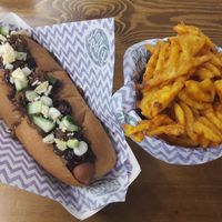 Hoisin duck dog at Not Dogs in Birmingham